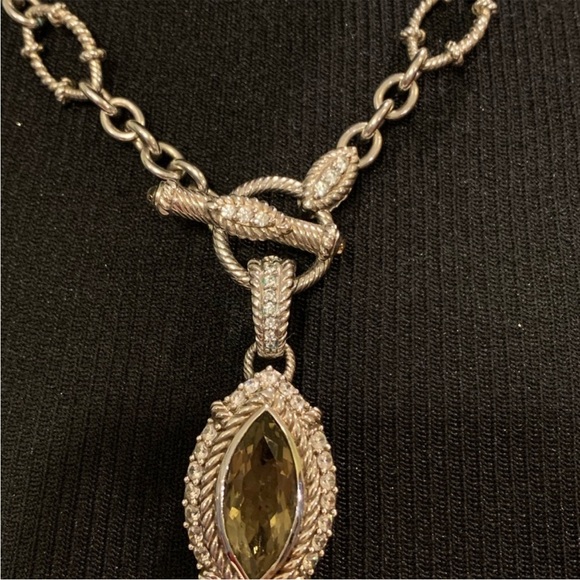 Judith Ripka Jewelry - Elegant Silver Pendant Necklace from Judith repica